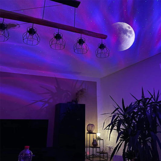Aurora Borealis LED Starlight Projector - Transform Your Space with a Mesmerizing Galaxy Night Light for Home and Bedroom Décor